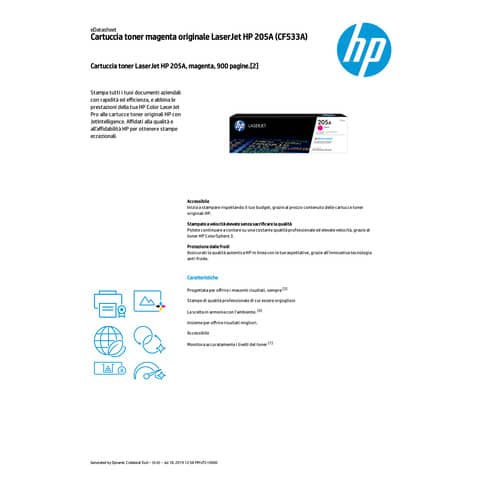 Toner 205A HP magenta  CF533A
